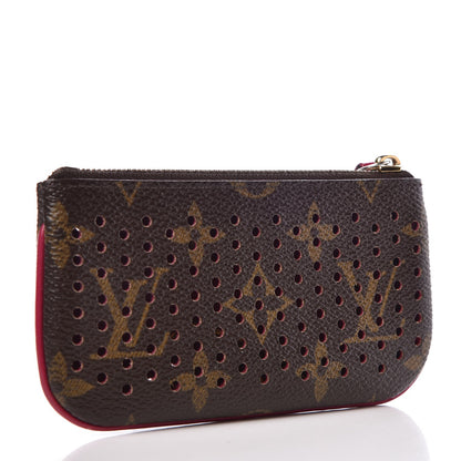 Louis Vuitton Monogram Perforated Key Pouch Fuchsia 3 of 9