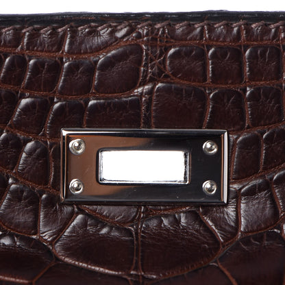 Hermes Matte Niloticus Crocodile Kelly Pochette Havane 10 of 23