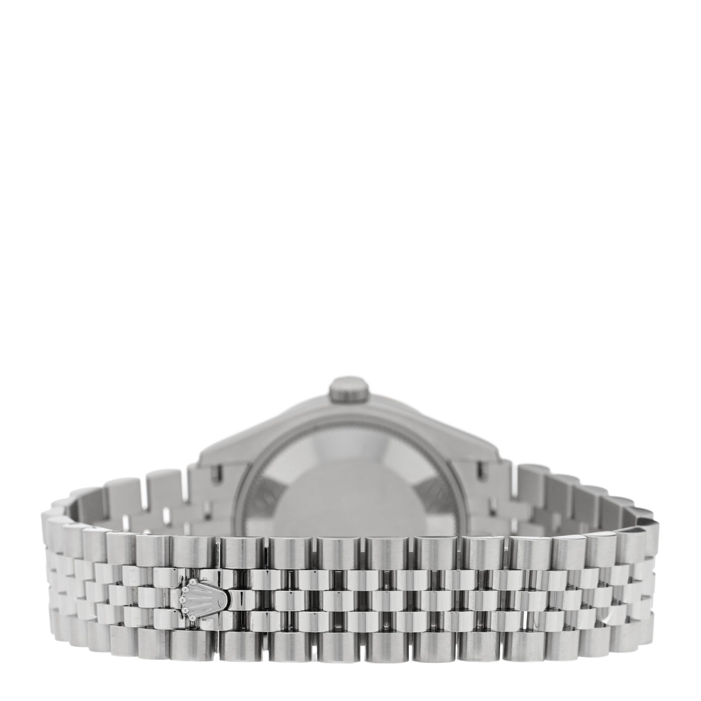 Stainless Steel 18K White Gold Diamond 31mm Oyster Perpetual Datejust Watch Dark Grey Roman 278384RBR