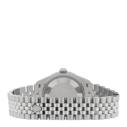 Rolex Stainless Steel 18K White Gold Diamond 31mm Oyster Perpetual Datejust Watch Dark Grey Roman 278384RBR 3 of 5