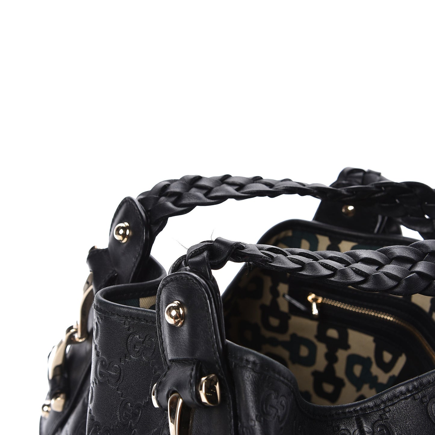 Guccissima Small Pelham Shoulder Bag Black