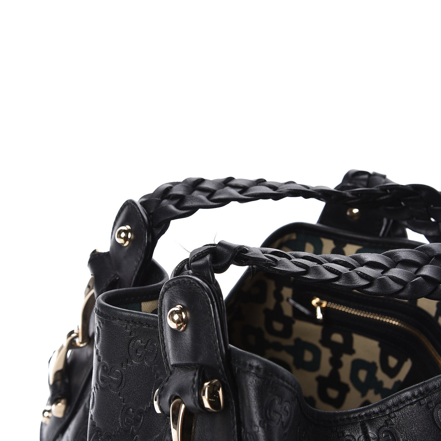 Gucci Guccissima Small Pelham Shoulder Bag Black 9 of 11