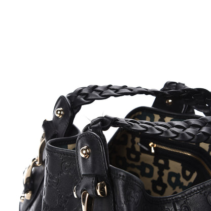 Gucci Guccissima Small Pelham Shoulder Bag Black 9 of 11