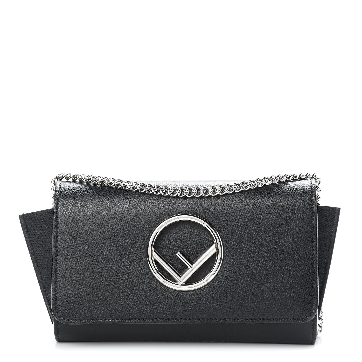 Fendi Vitello Cruise F is Fendi Wallet on Chain Black 1 of 11