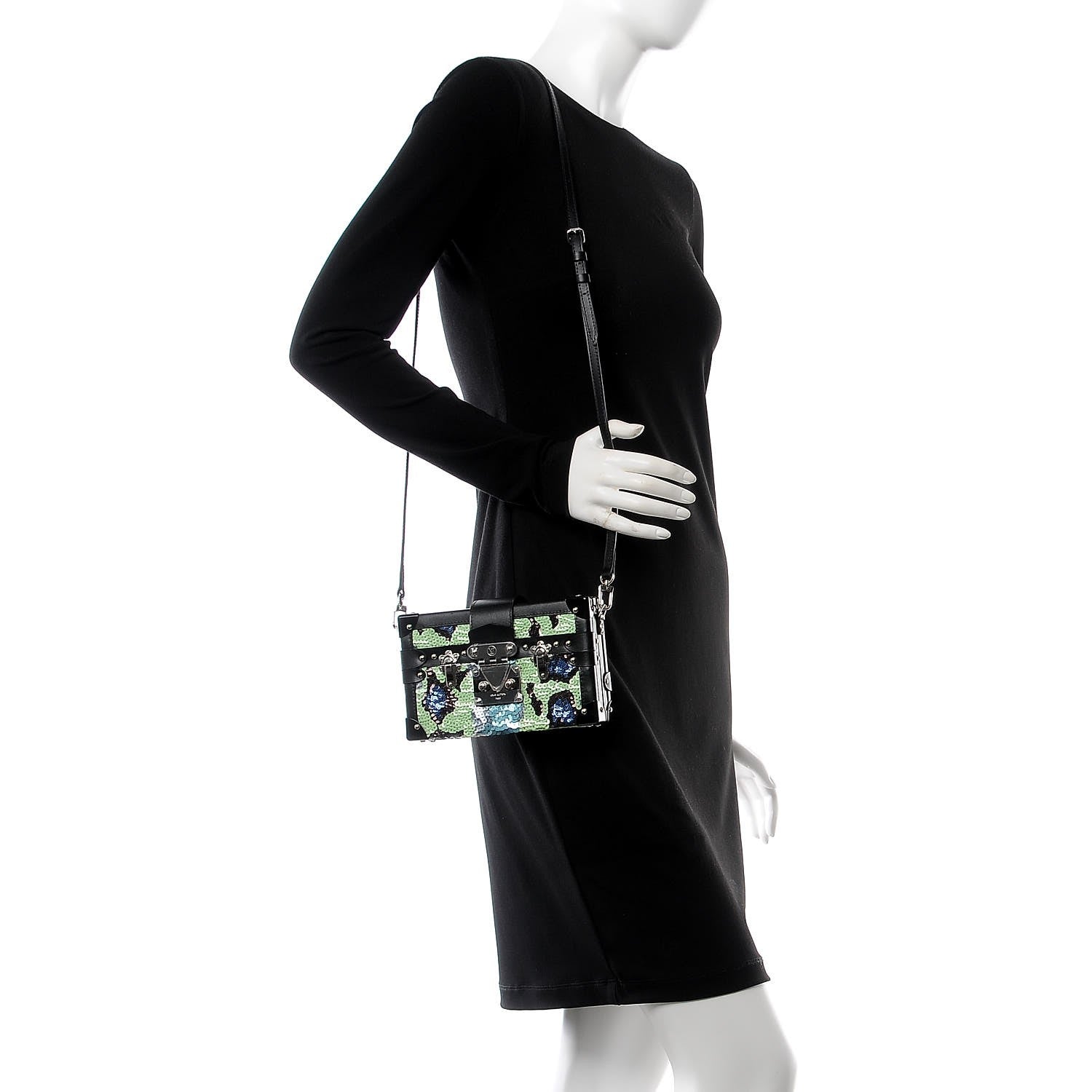 Louis Vuitton Sequins Petite Malle Black 2 of 10