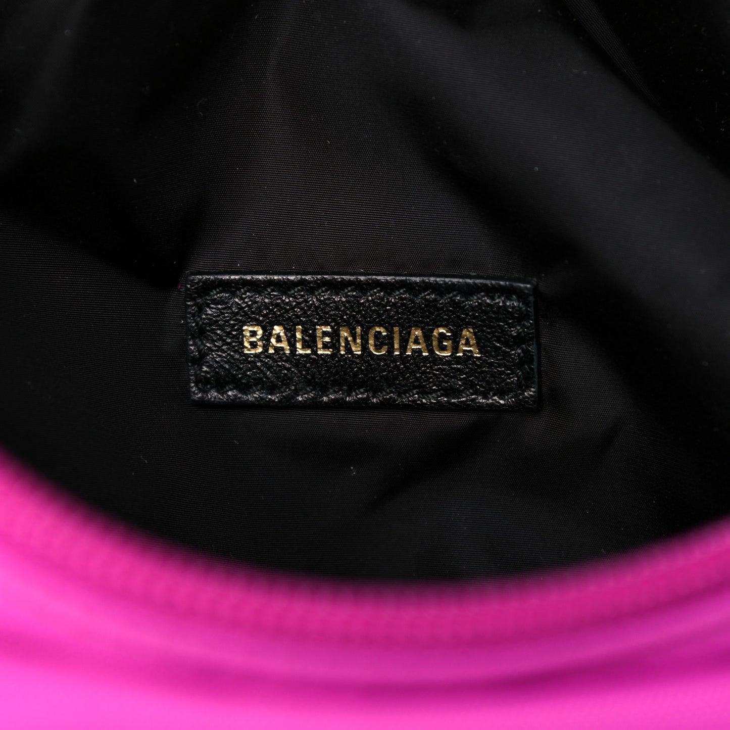Sport Nylon Logo Embroidered Small Wheel Beltpack Fuchsia Black