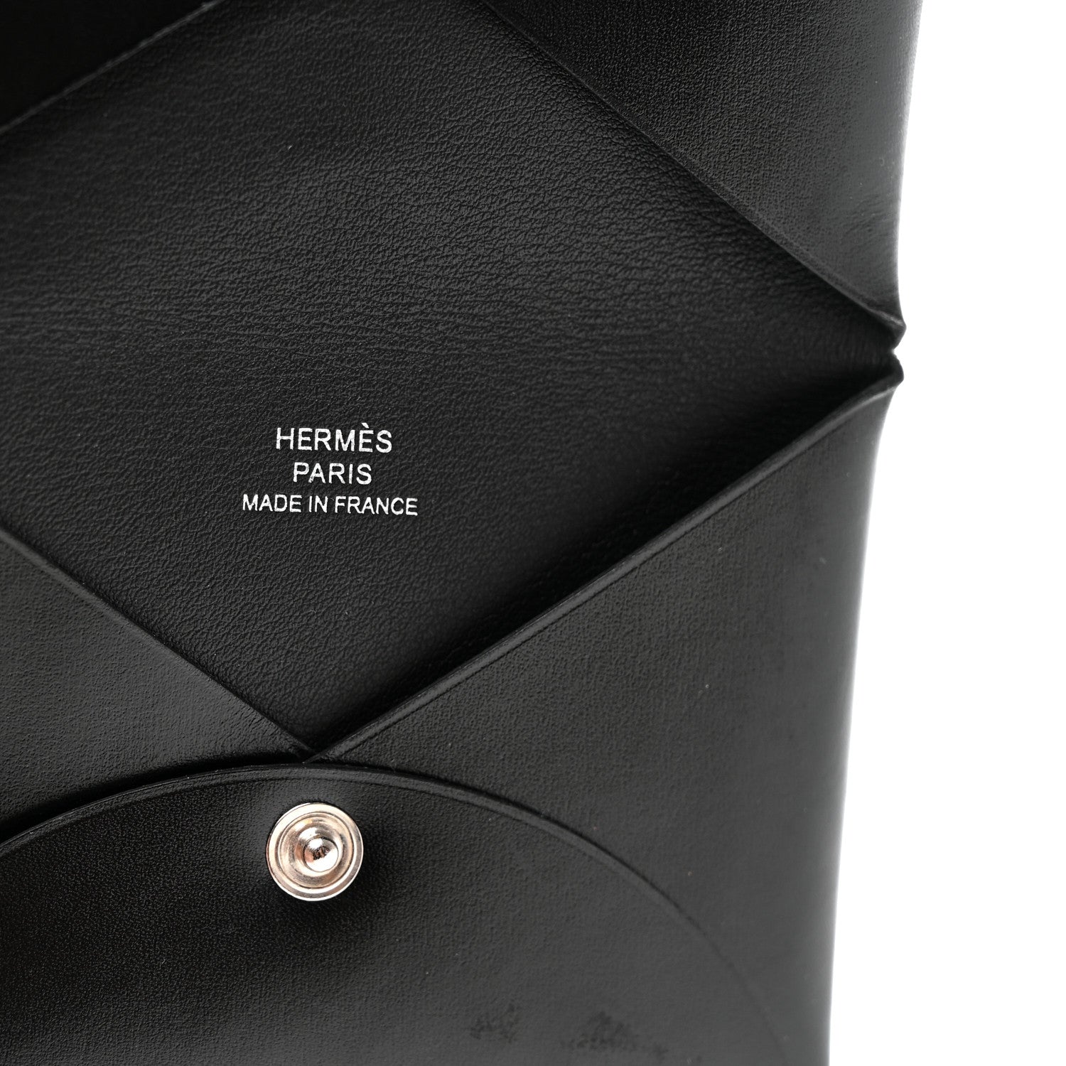 Hermes Box Calvi Card Case Black 6 of 9