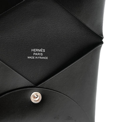 Hermes Box Calvi Card Case Black 6 of 9