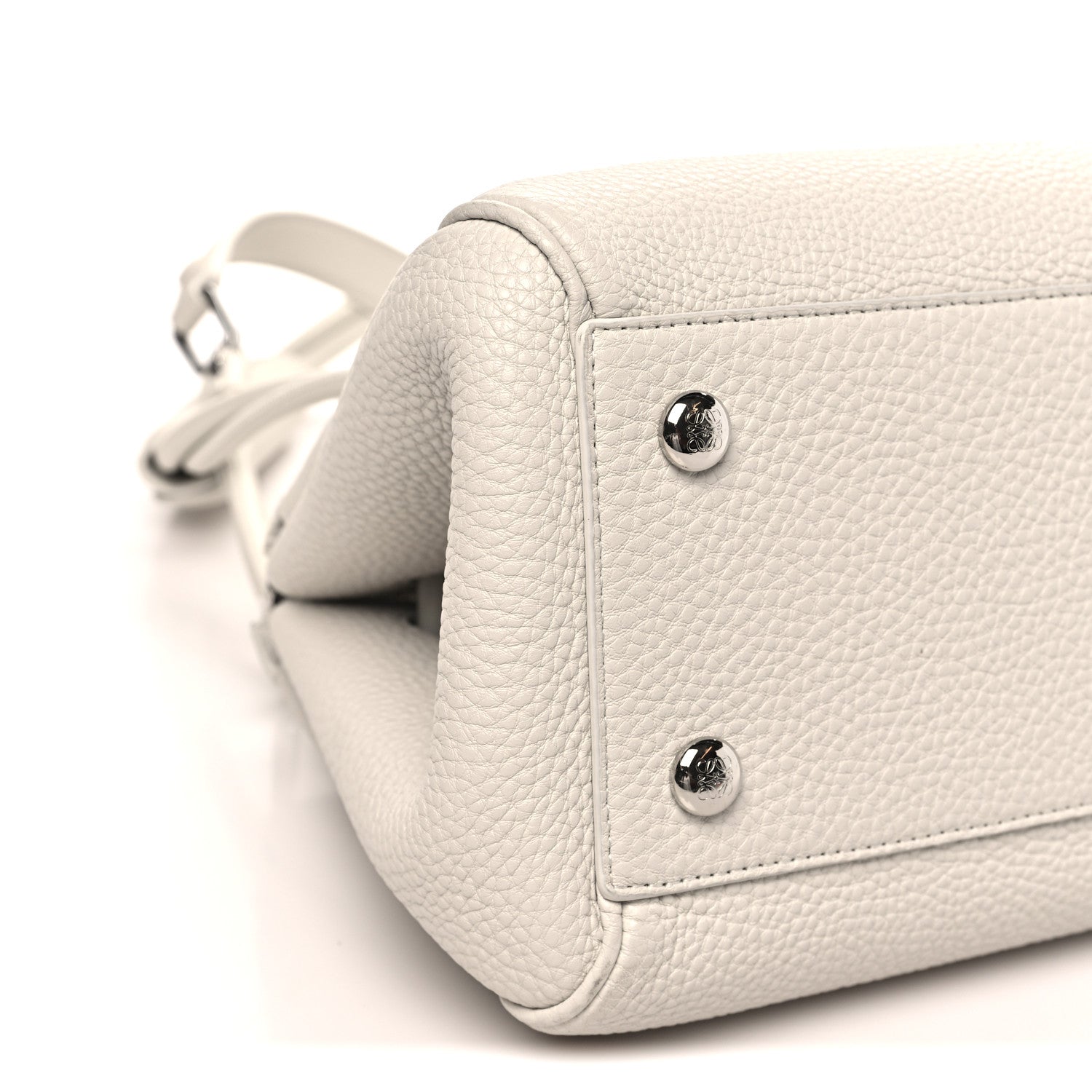 Loewe Supple Grained Calfskin Small Madrid Bag Soft White 8 of 10