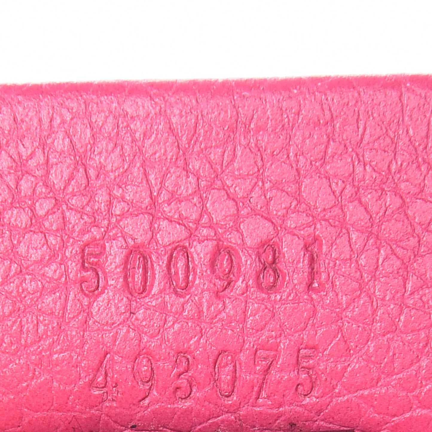 Pebbled Calfskin Medium Logo Portfolio Clutch Box Pink Green