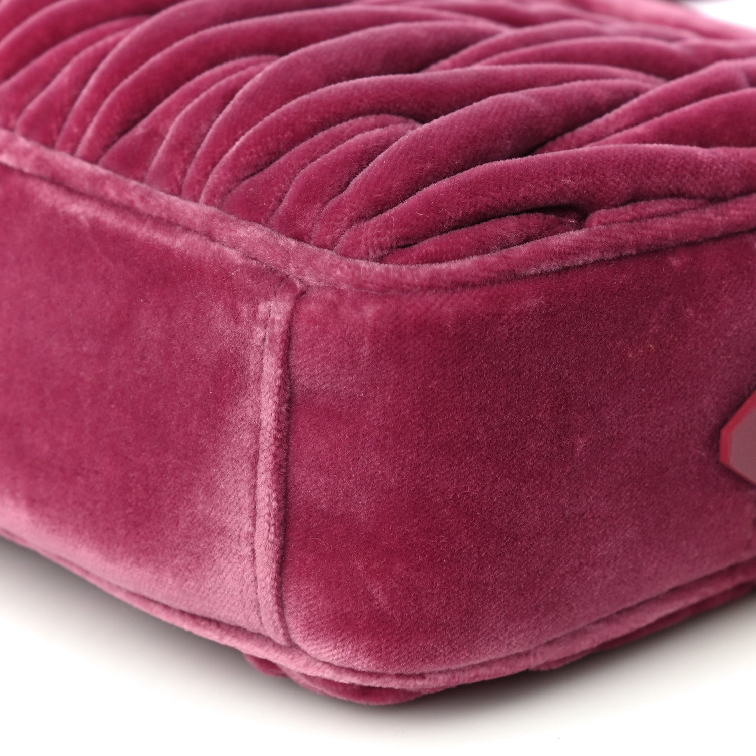 Miu Miu Velluto Matelasse Chain Camera Bag Bruyere 10 of 11