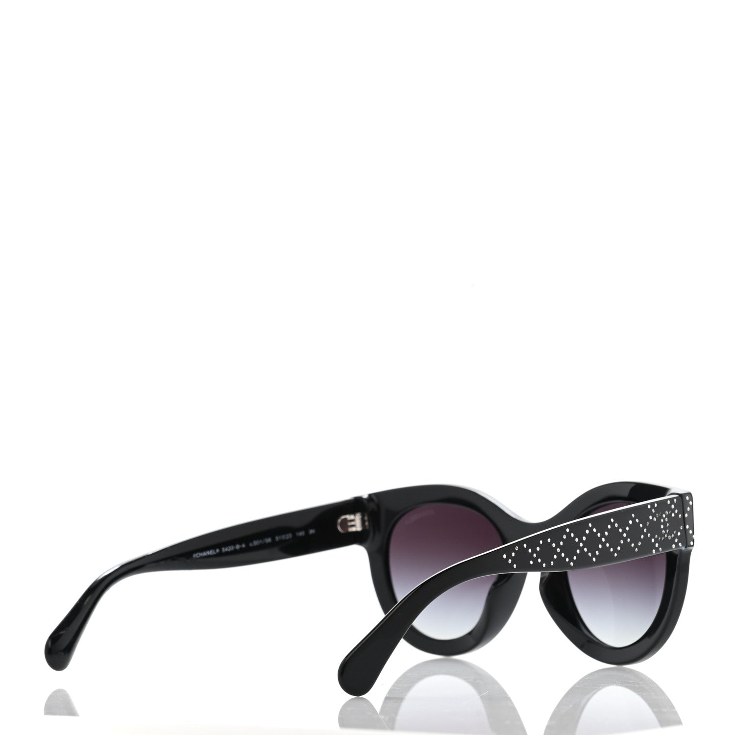 Chanel Crystal CC Sunglasses 5420-B Black 4 of 9