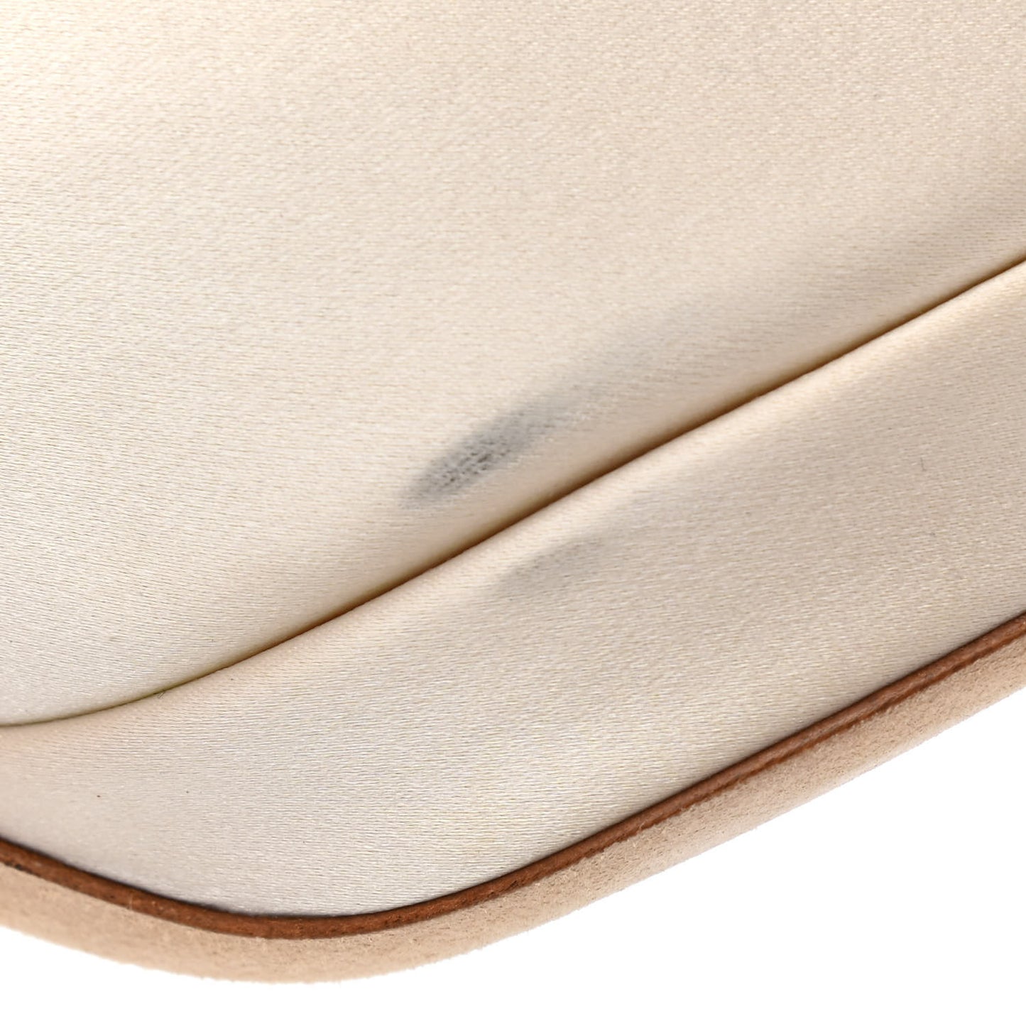 Satin Luna Platform Peep Toe Pumps 40.5 Ivory