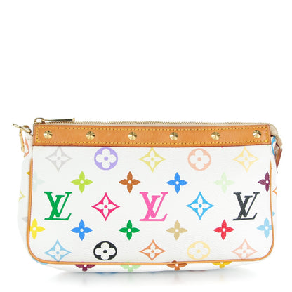 Louis Vuitton Monogram Multicolor Pochette Accessories White 1 of 8