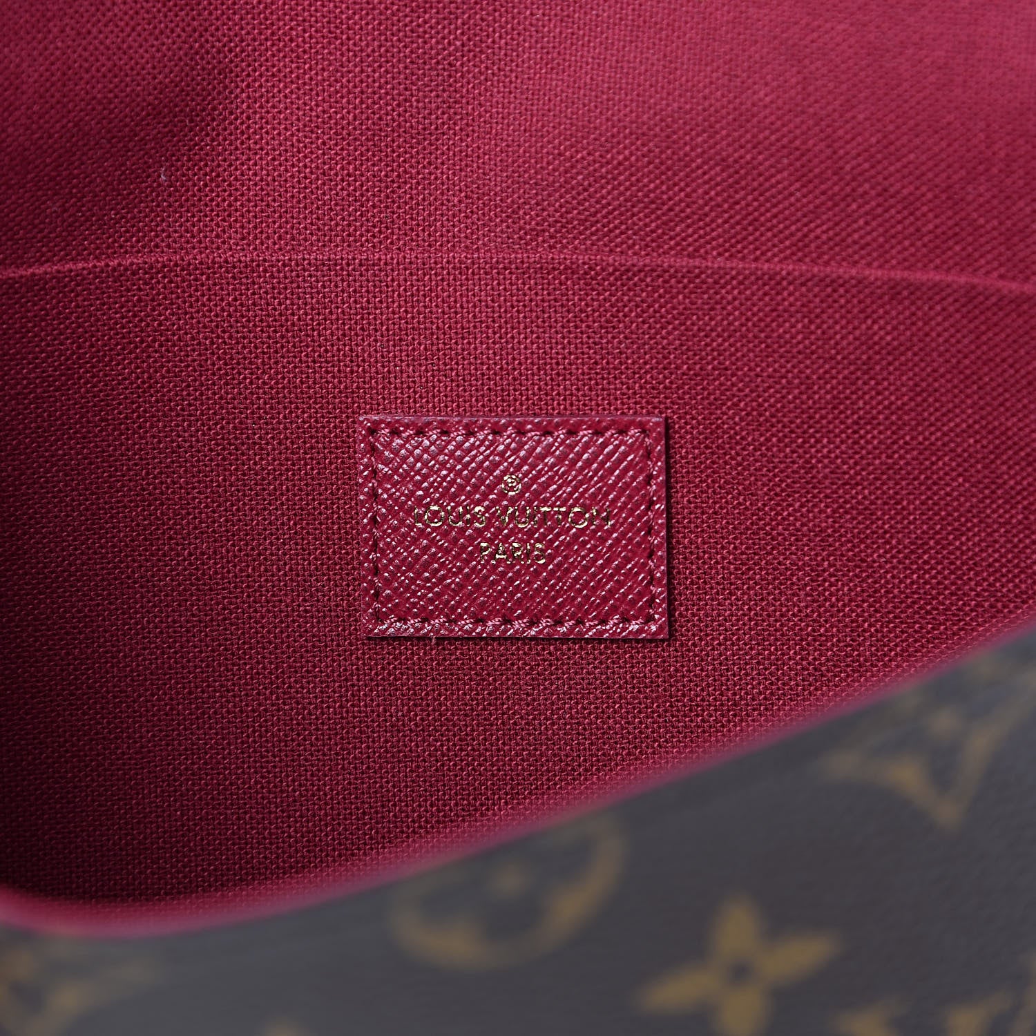 Louis Vuitton Monogram Pochette Felicie Chain Wallet Fuchsia 8 of 11