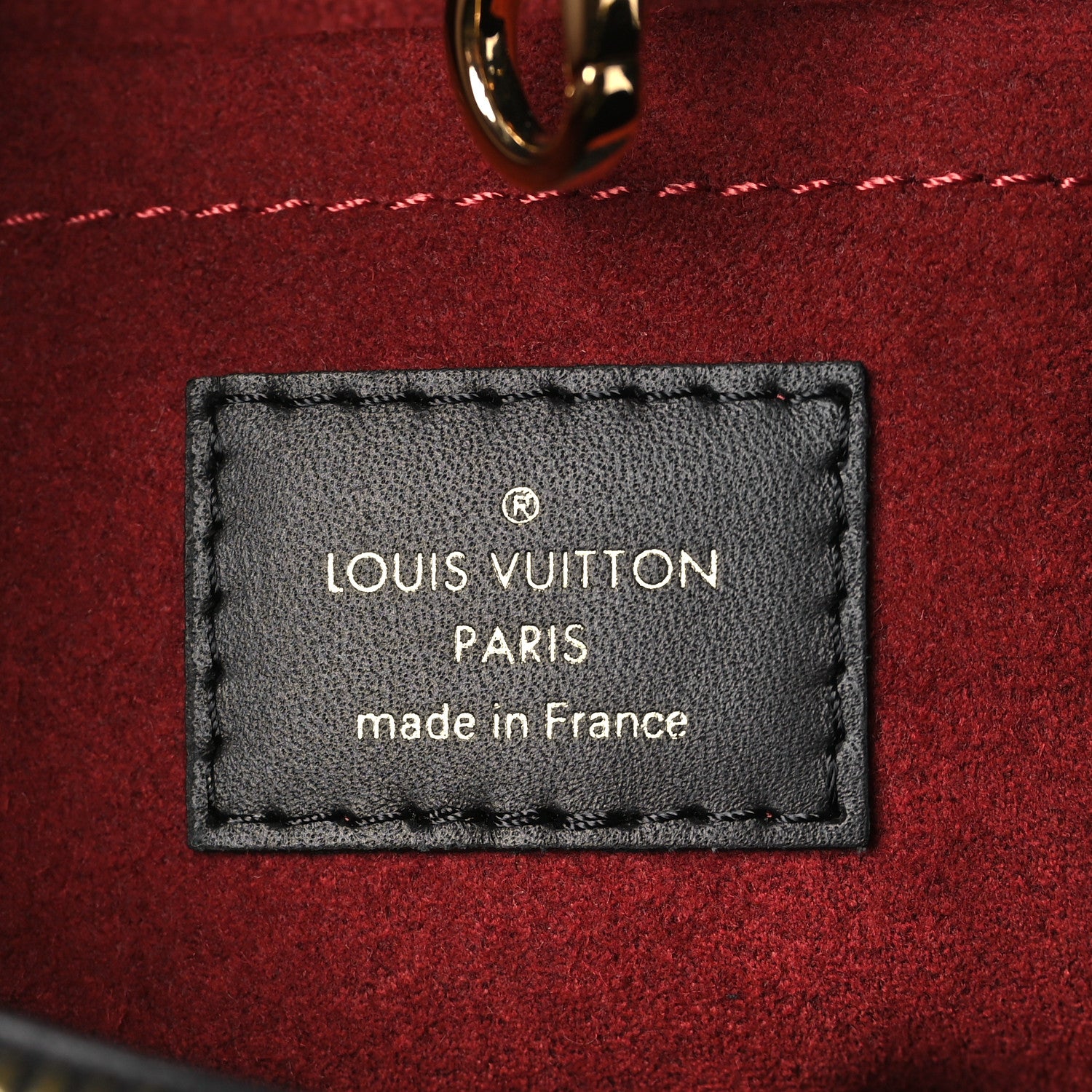 Louis Vuitton Empreinte Monogram Giant Montaigne BB Black Beige 6 of 8