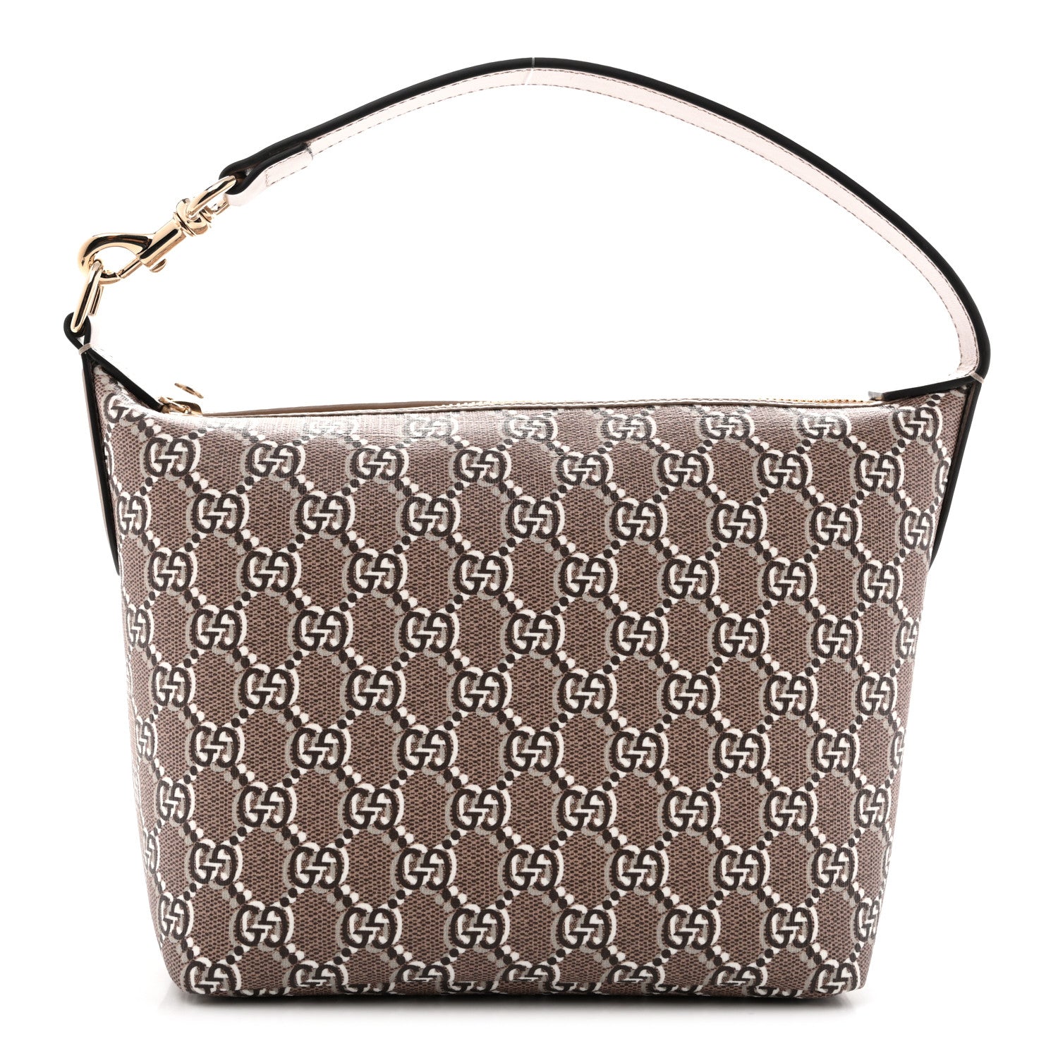 Gucci GG Shadow Monogram Super Mini Ophidia Shoulder Bag Taupe 1 of 10