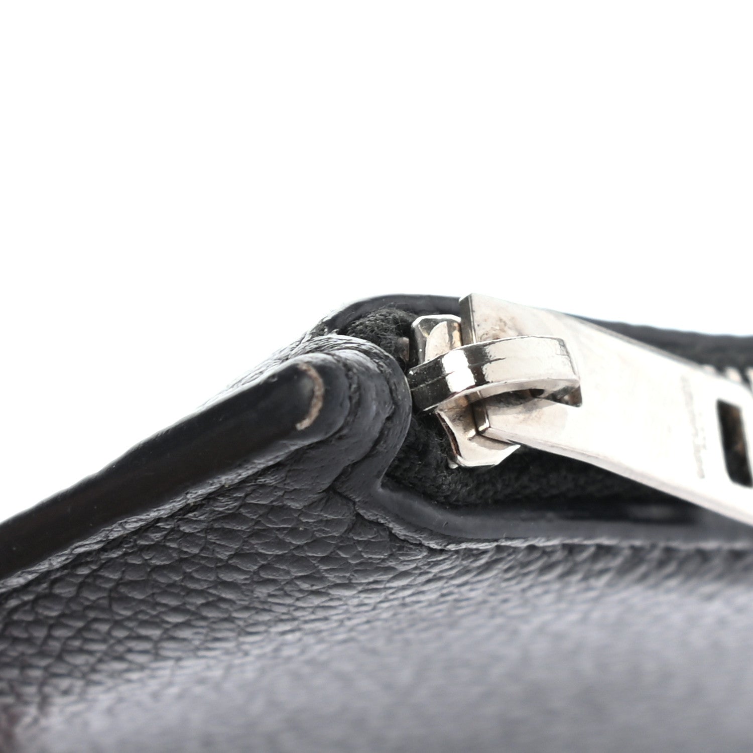 Saint Laurent Grained Calfskin 5 Fragments Zip Pouch Card Holder Black 10 of 12