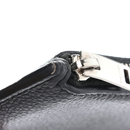Saint Laurent Grained Calfskin 5 Fragments Zip Pouch Card Holder Black 10 of 12
