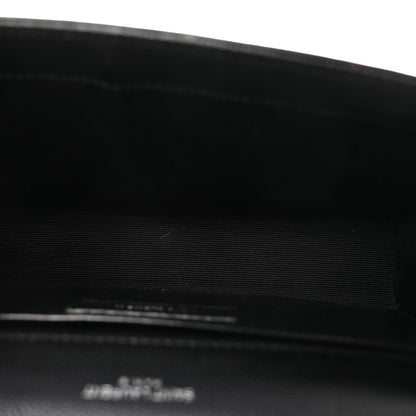 Saint Laurent Grain De Poudre Small Monogram Kate Satchel Black 5 of 9
