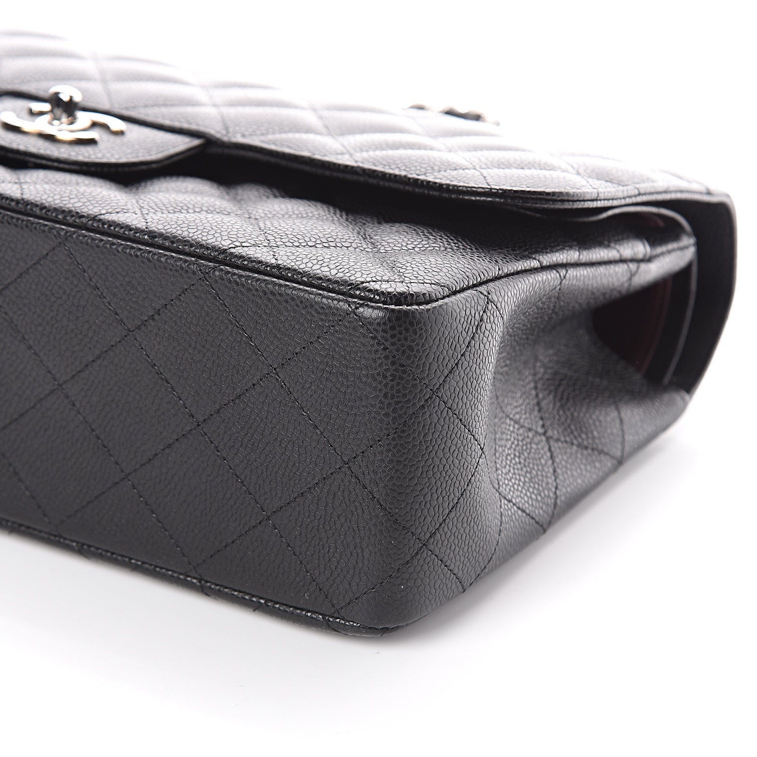 Chanel Caviar Quilted Jumbo Double Flap Black 9 of 9