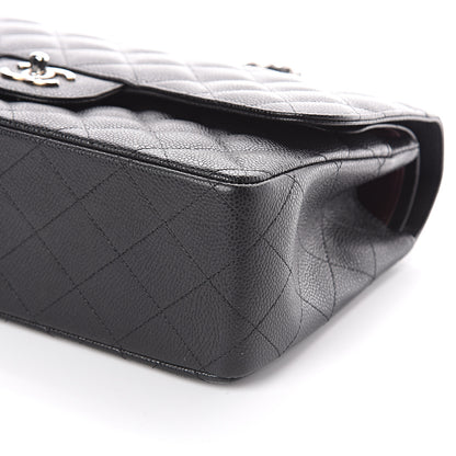 Chanel Caviar Quilted Jumbo Double Flap Black 9 of 9