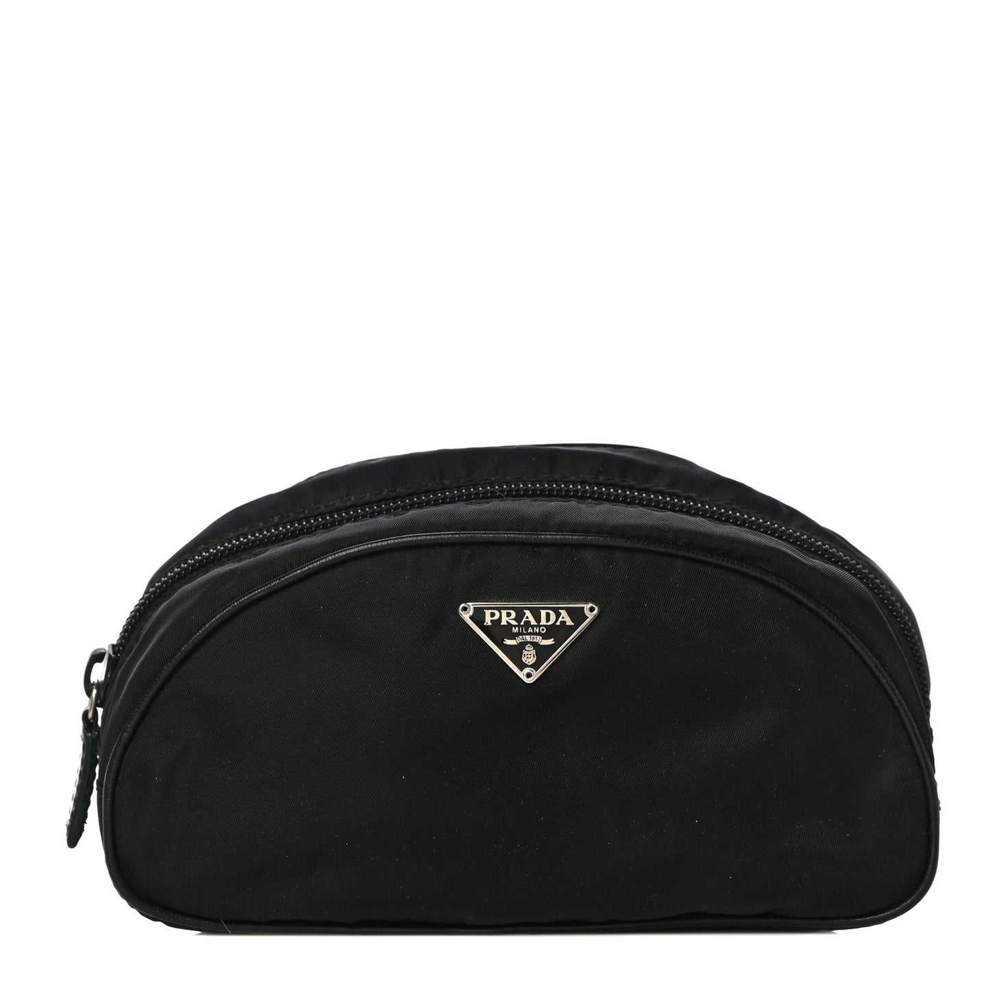 Tessuto Nylon Cosmetic Pouch Black