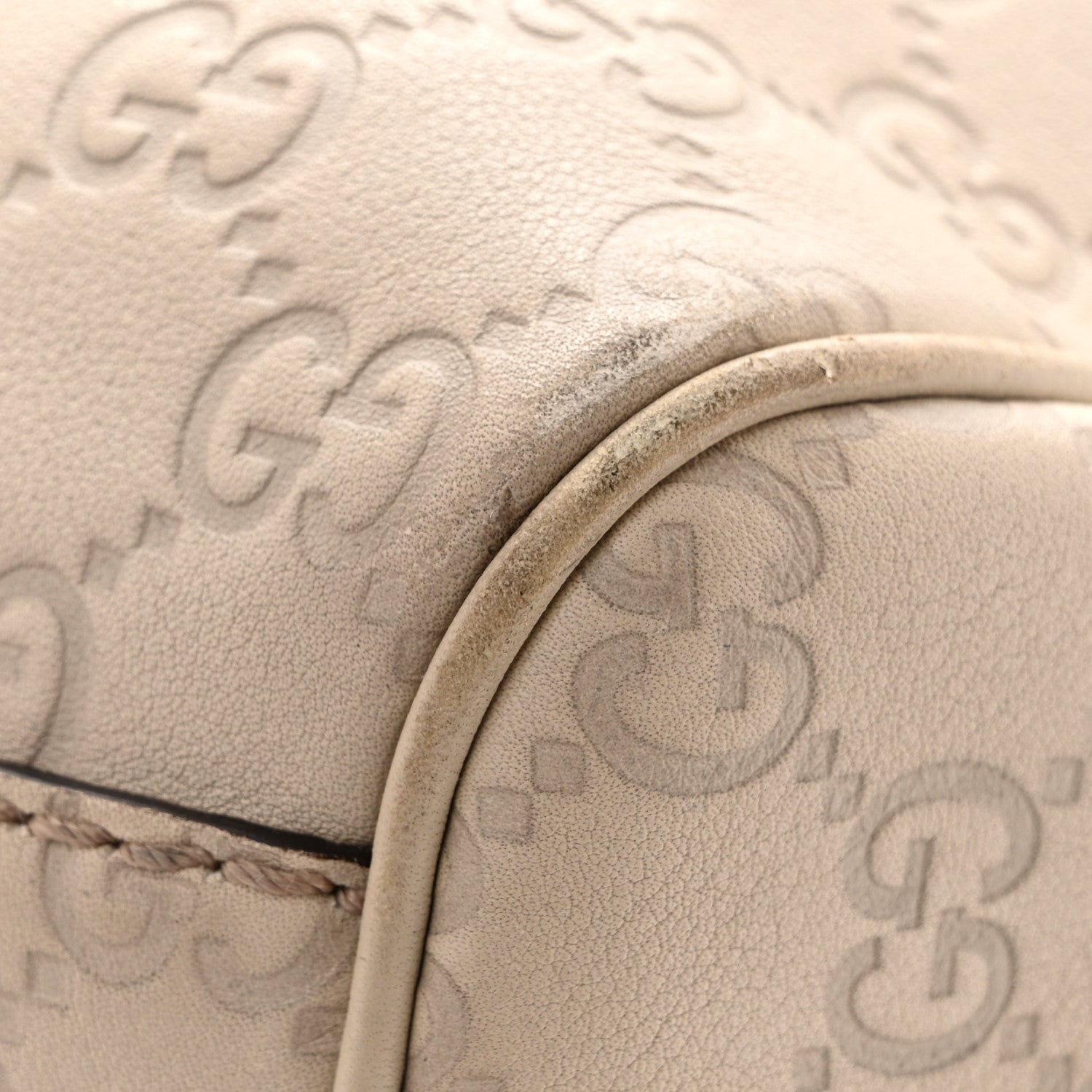 Gucci Guccissima Medium Sukey Tote Mystic White 12 of 17