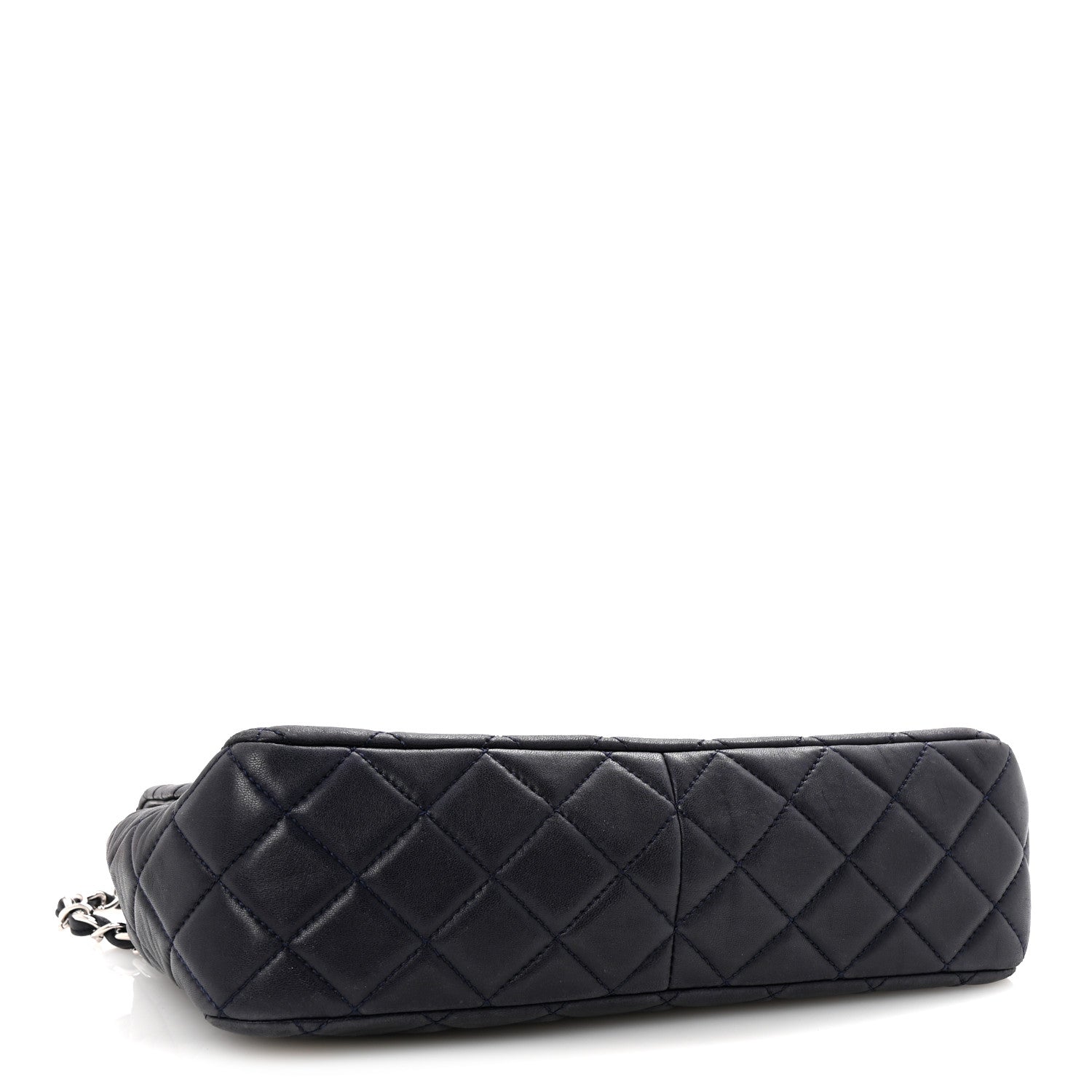 Chanel Lambskin Quilted Jumbo Single Flap Navy 4 of 10