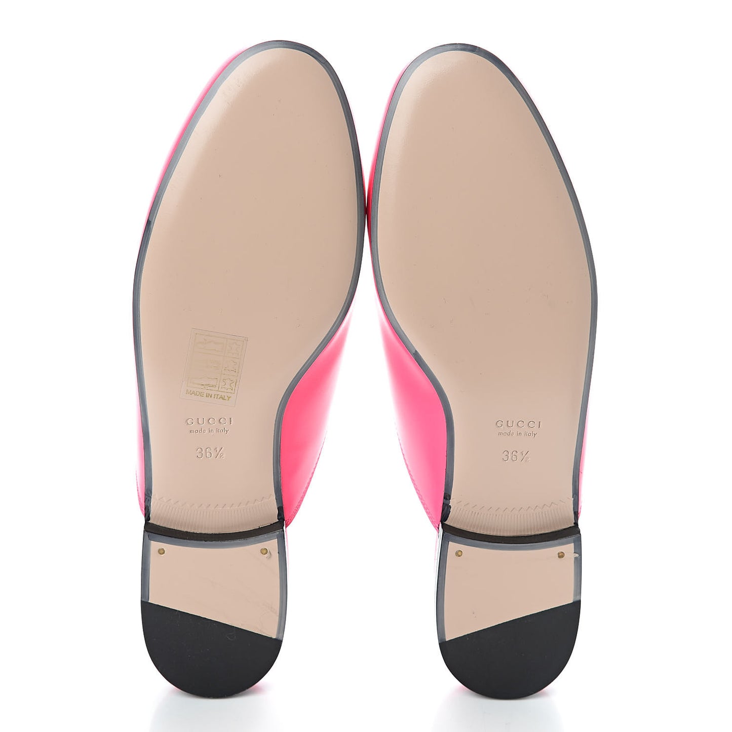 Calfskin Womens Princetown Slippers 36.5 Fuxia Fluo