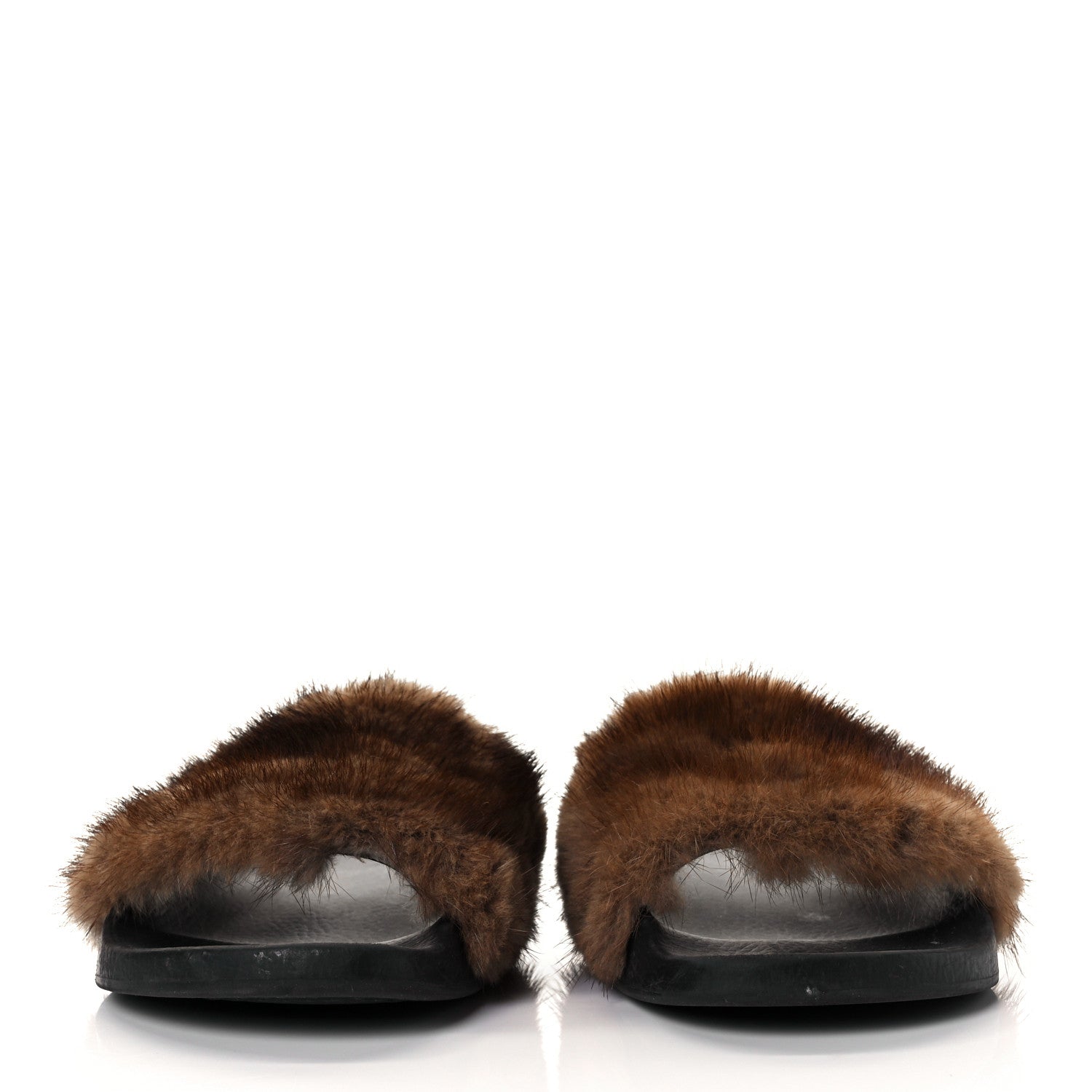 Givenchy Mink Rubber Slide Sandals 36.5 Brown 2 of 7