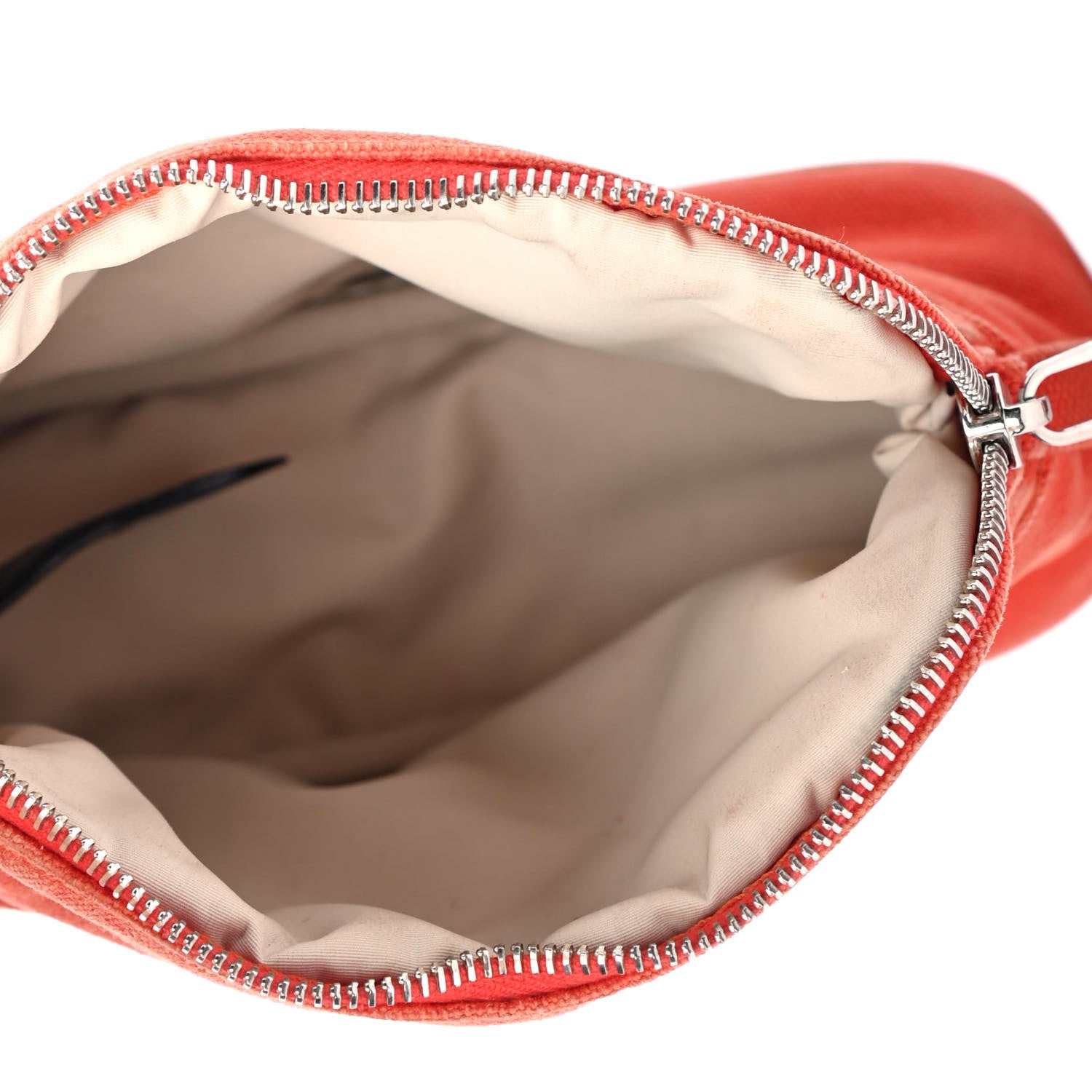 Hermes Cotton Canvas Mini Bolide Travel Cosmetic Pouch Orange 4 of 4