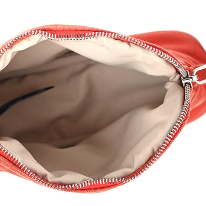 Hermes Cotton Canvas Mini Bolide Travel Cosmetic Pouch Orange 4 of 4