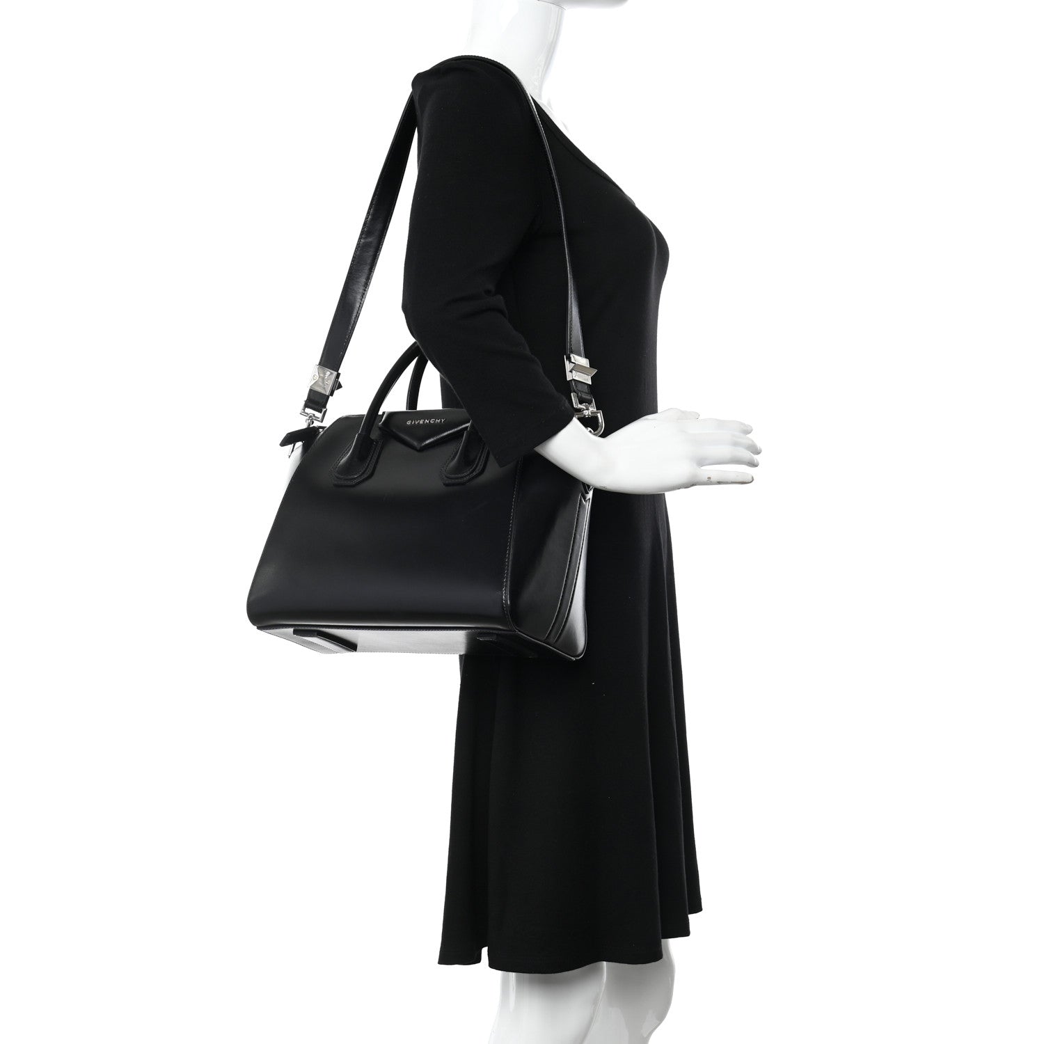 Givenchy Shiny Lord Calfskin Small Antigona Black 2 of 12