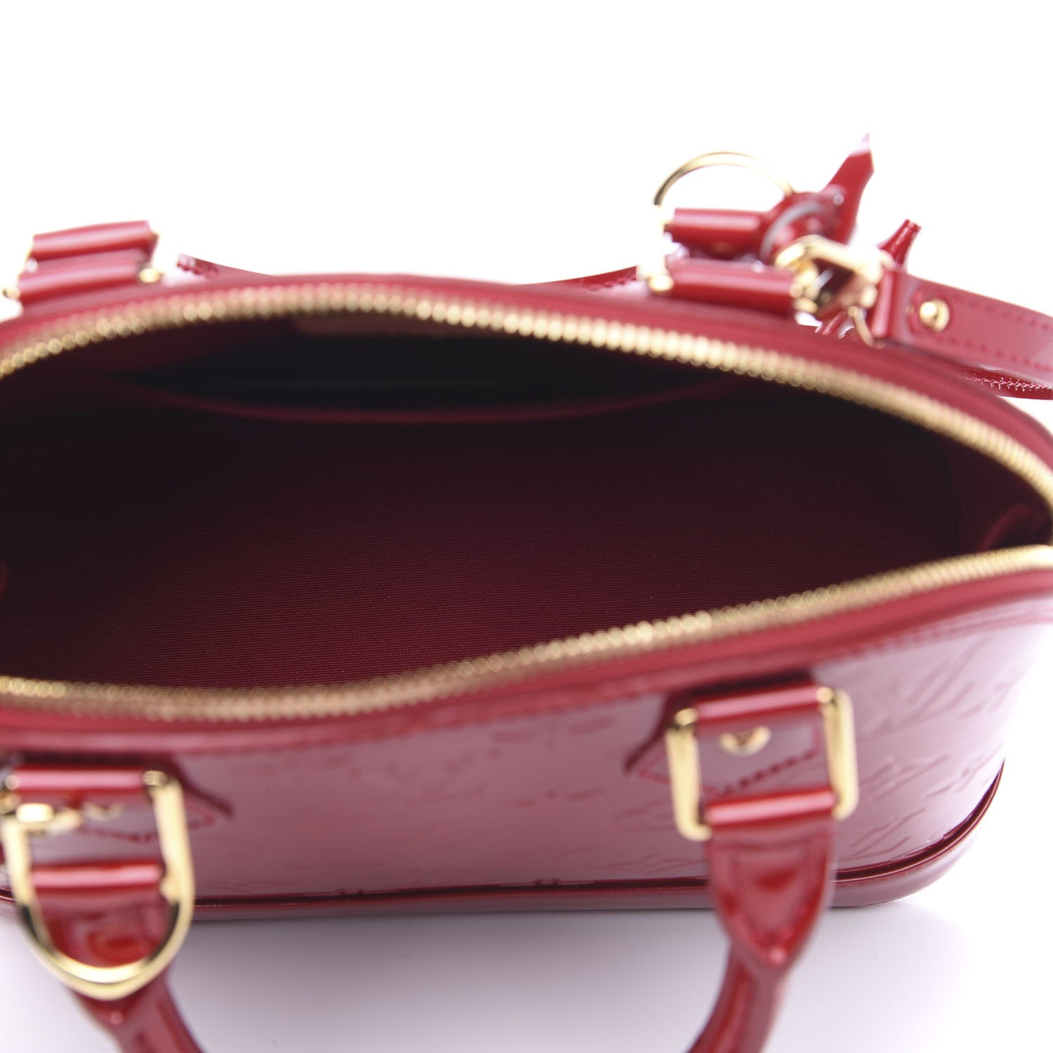 Louis Vuitton Vernis Alma BB Pomme D'Amour 6 of 11