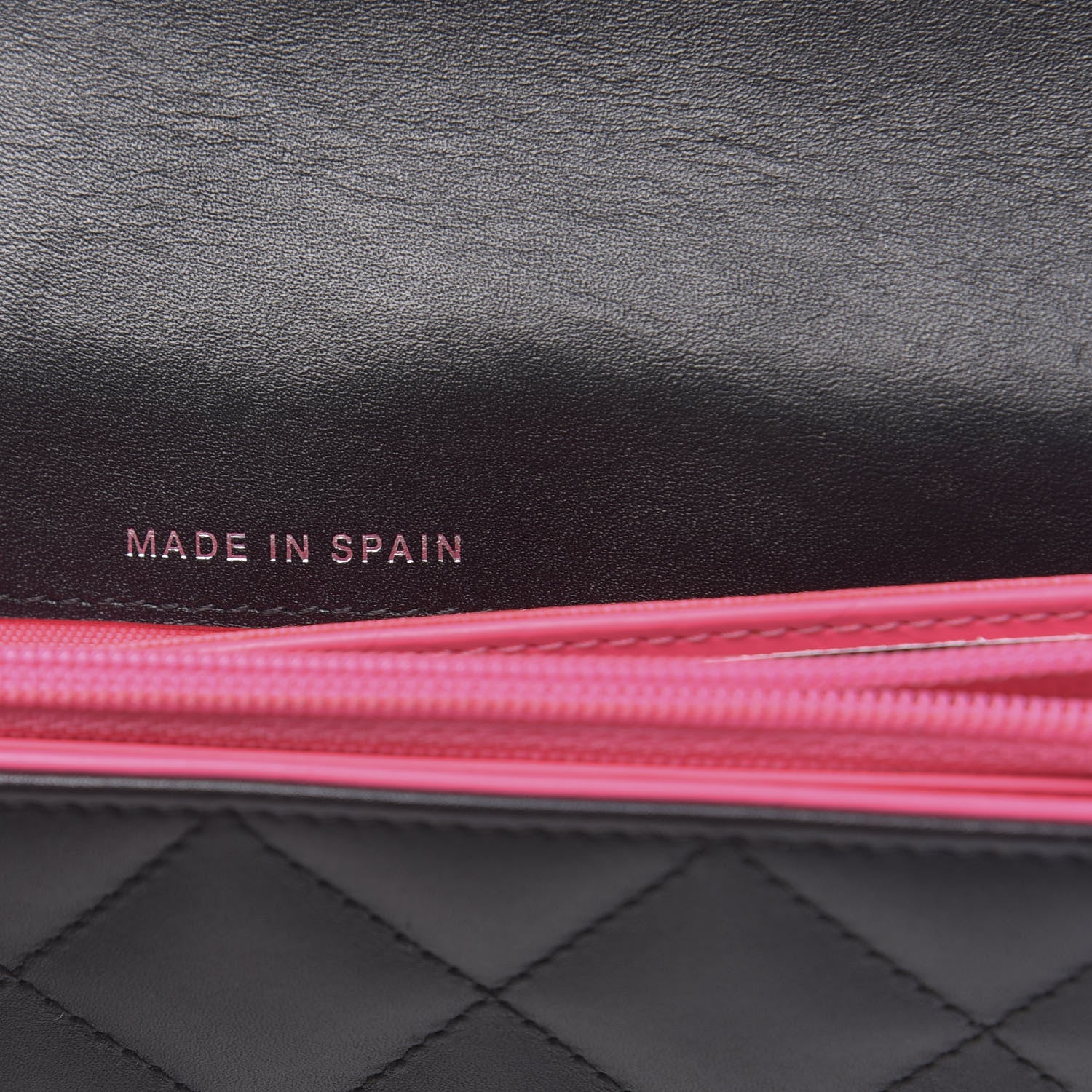 Chanel Calfskin Quilted Cambon Tri-Fold Wallet Black 7 of 10