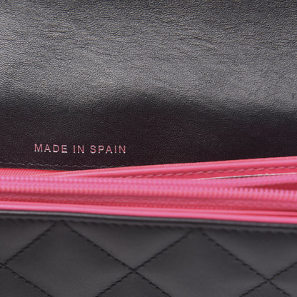 Chanel Calfskin Quilted Cambon Tri-Fold Wallet Black 7 of 10
