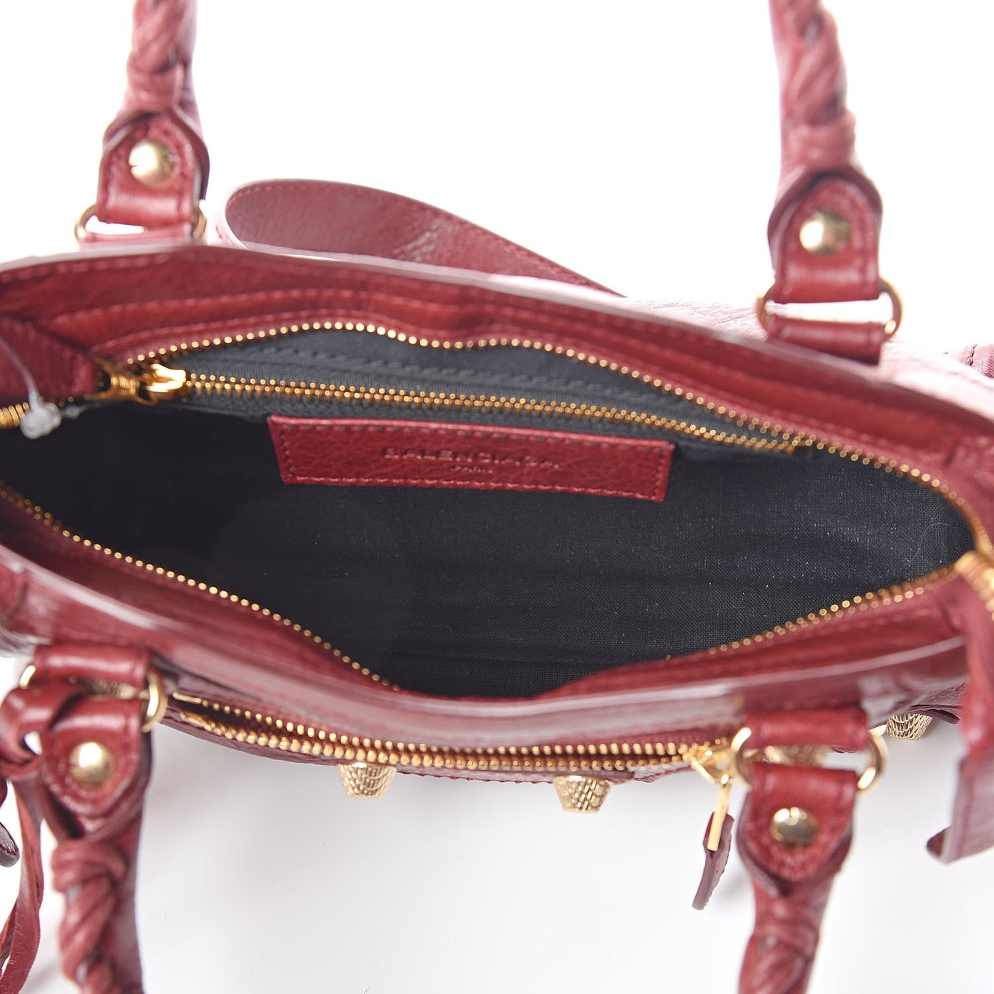 Agneau Giant 12 Gold Hardware Mini City Rouge Cerise