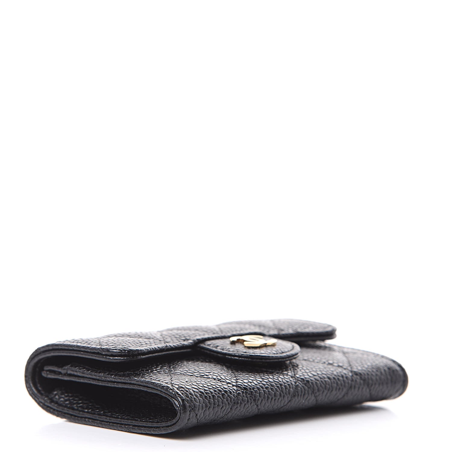 Chanel Caviar Quilted Flap Card Holder Black 4 of 9