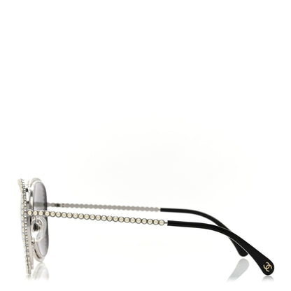 Chanel Beaded Sunglasses 71337 Silver 3 of 9