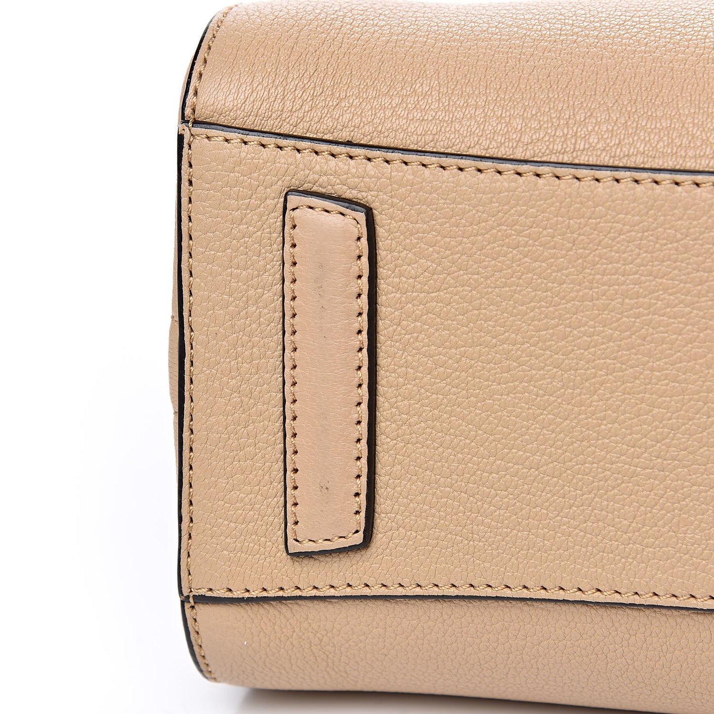 Sugar Goatskin Mini Antigona Beige Camel