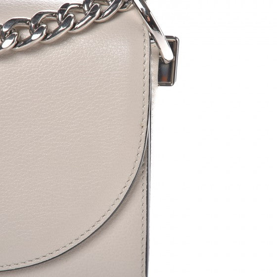 Prada Glace Calfskin Arcade Crossbody Bag Talco 7 of 8