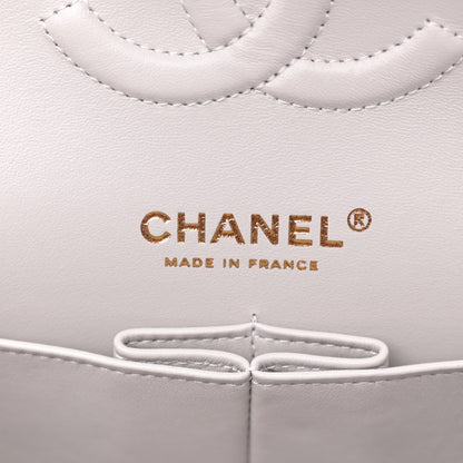 Chanel Caviar Quilted Medium Double Flap Grey 6 of 10