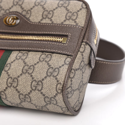 Gucci GG Supreme Monogram Web Small Ophidia Belt Bag 85 34 Dark Brown 9 of 10