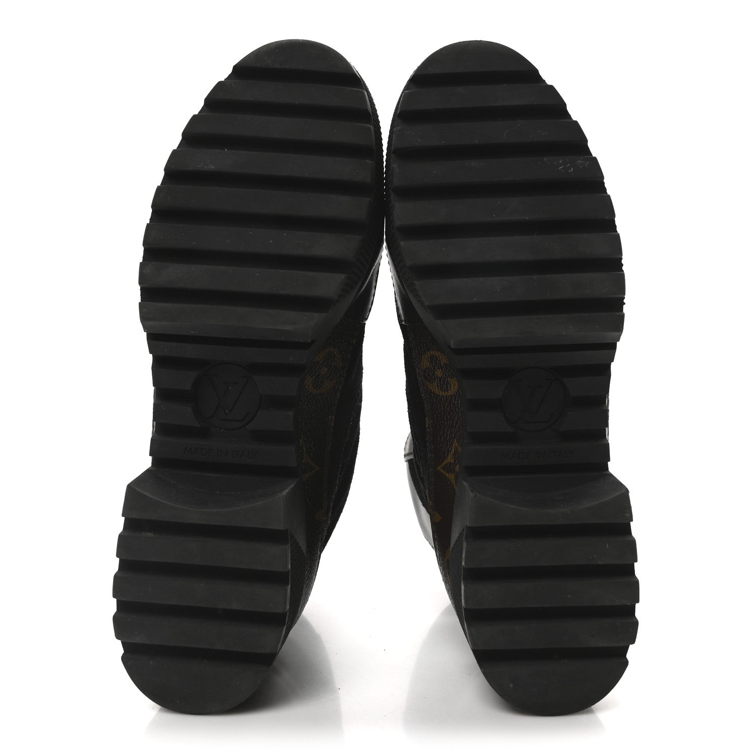 Louis Vuitton Suede Calfskin Monogram Laureate Platform Desert Boots 37.5 Black 6 of 8