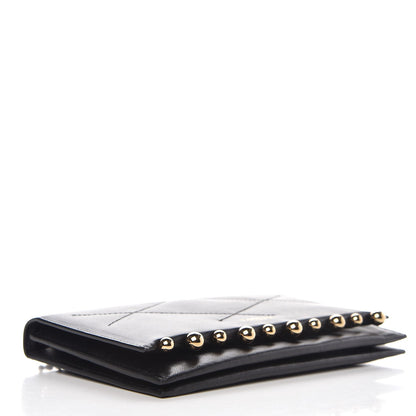 Lanvin Sugar Metal Pearl Chain Flap Crossbody Black 4 of 8