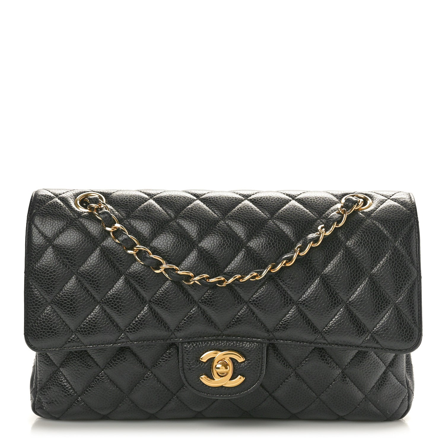 Chanel Caviar Quilted Medium Double Flap Black 1 of 11