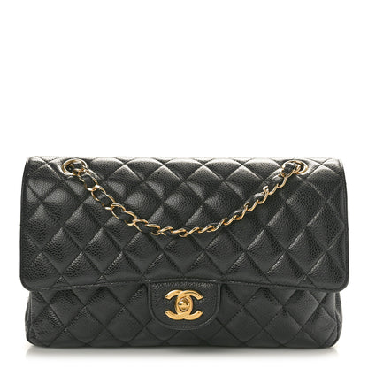 Chanel Caviar Quilted Medium Double Flap Black 1 of 11