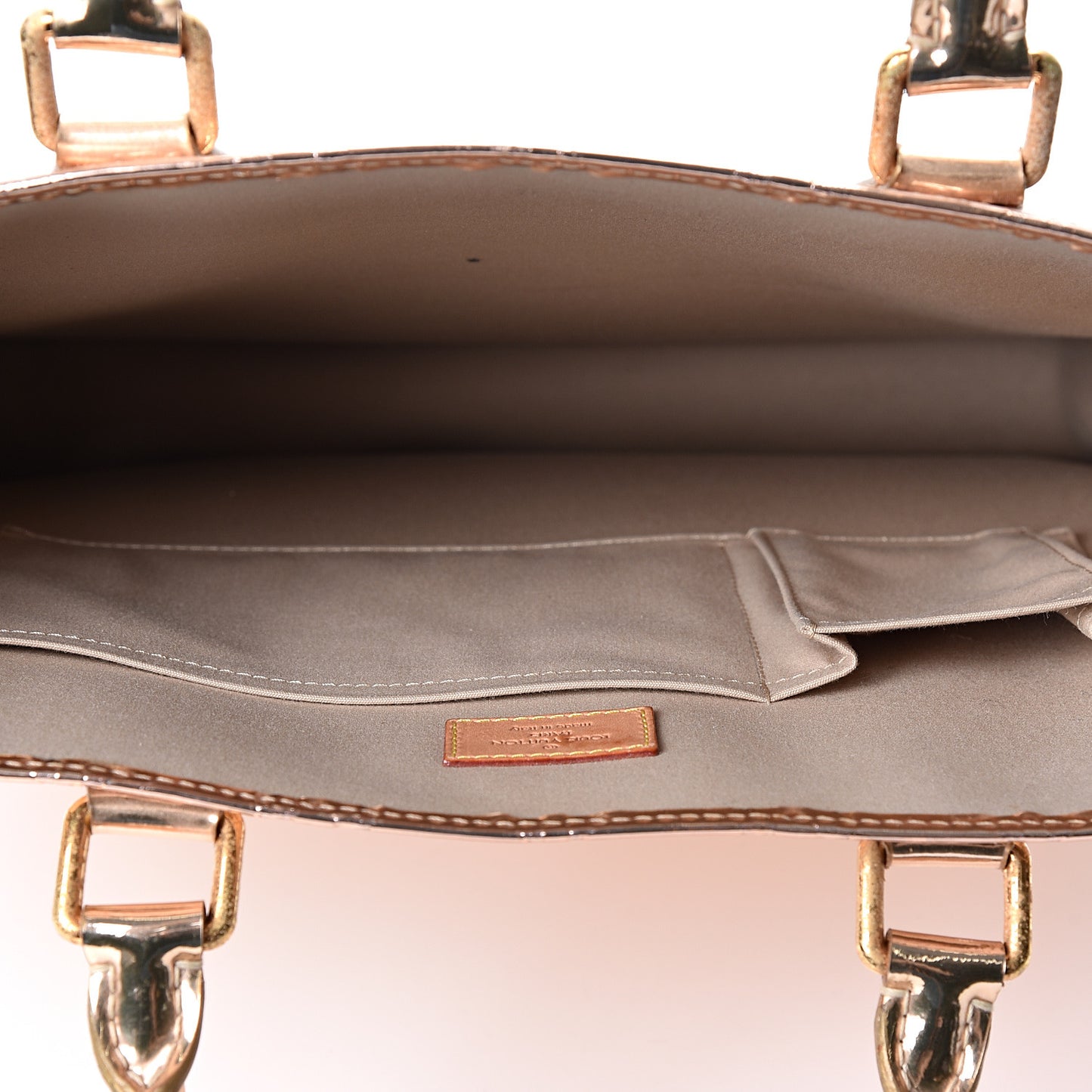 Monogram Miroir Sac Plat Gold