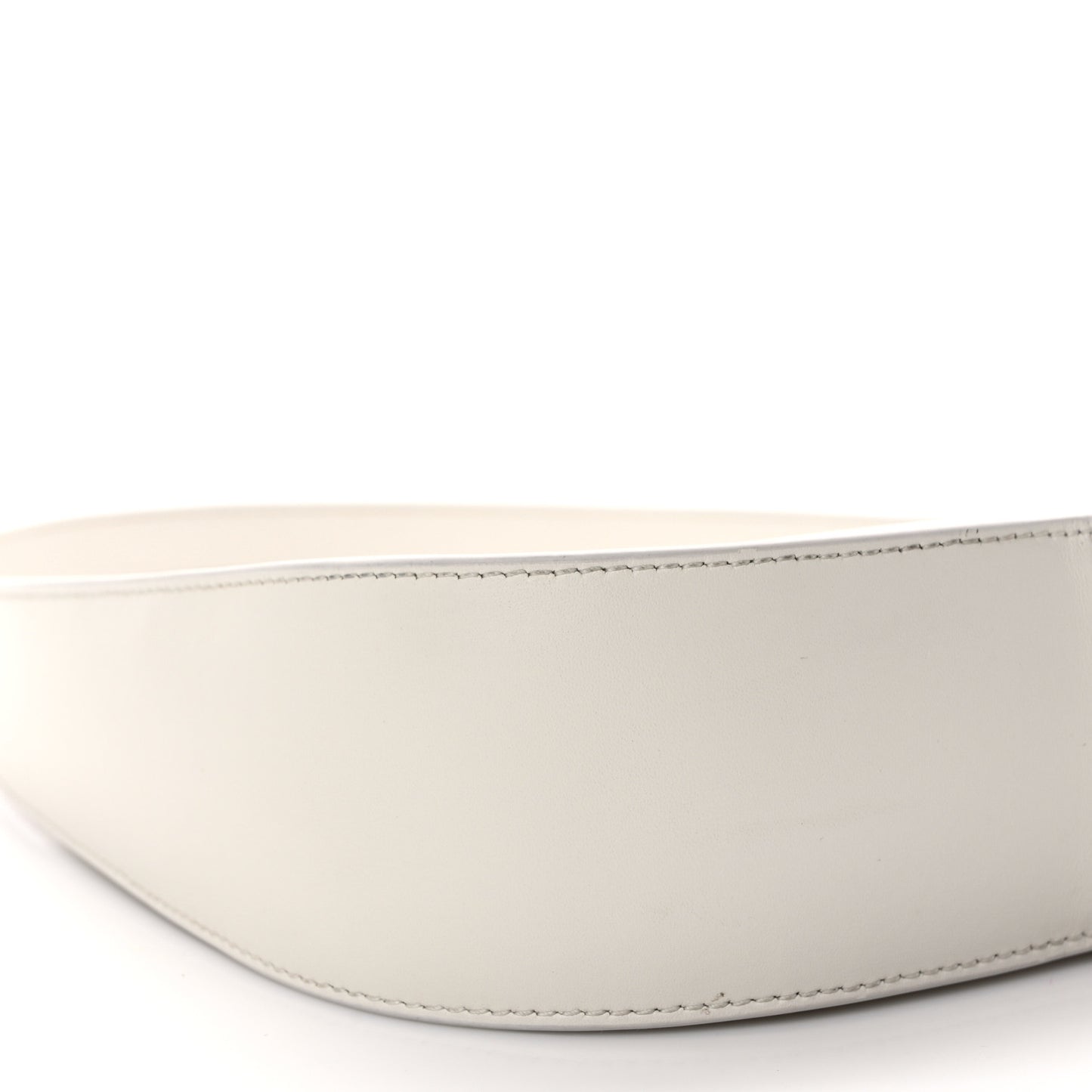 Smooth Calfskin Half Moon Shoulder Bag New Ivory